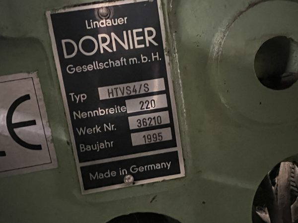 Dornier HTVS4/S 220cm prepared forjacquard